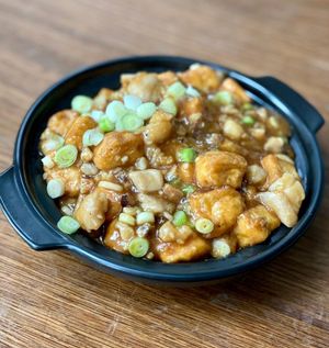 Claypot Beancurd with Chicken & Salted Fish