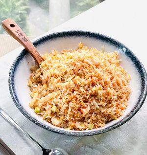 Ebiko Fried Rice With Diced Scallops