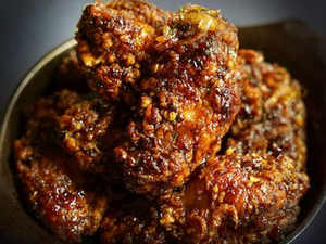Crispy Fried Chicken Wings (Sweet & Spicy Soy)