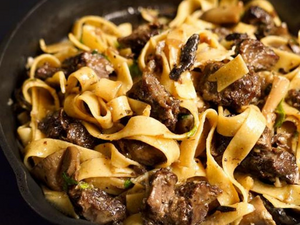 Braised Short Rib & Mushroom Fettuccine
