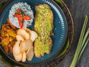 Nyonya Herb Crusted Snapper