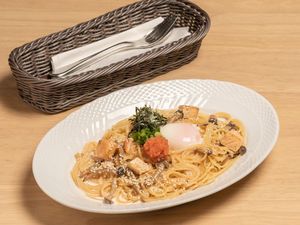 Mentaiko & Salmon Carbonara (Half Size)