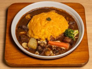 Beef Stew Omu Rice