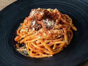 Wagyu Beef Ball Marinara Linguine
