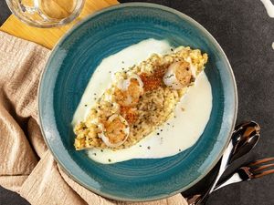 Scallop Risotto w/ Uni Cream