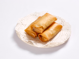 Sliced Duck In Crispy Spring Onion Pasty 葱香鸭卷  (Available after 6pm for Dinner)