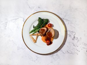 Chicken Roulade with Apricot and Raisins