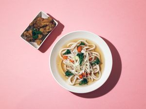 Udon Soup with Chicken Karaage (Kid's Menu)