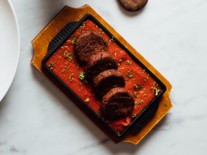 Mini Patties in Hot Sauce Arrabbiata