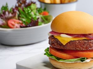 Impossible™ Burger With Coleslaw