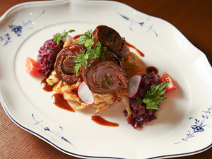 Braised Beef Stuffed Roulade