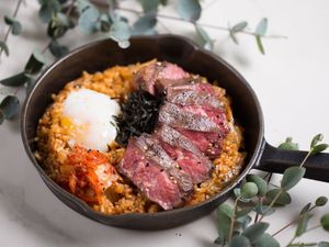 Kimchi Steak Fried Rice