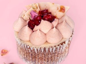 Cranberry  Lychee Cupcake