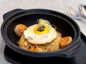 Truffle Fried Rice with Seared Scallop