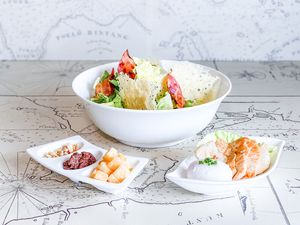 Caesar Salad with Grilled Chicken Breast